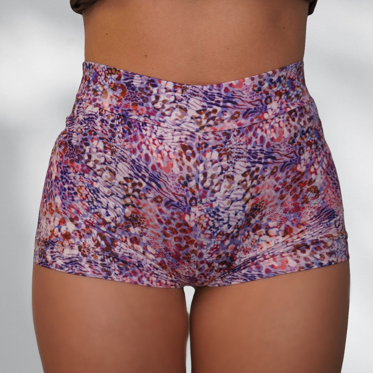 Purple Safari Cheeky Shorts