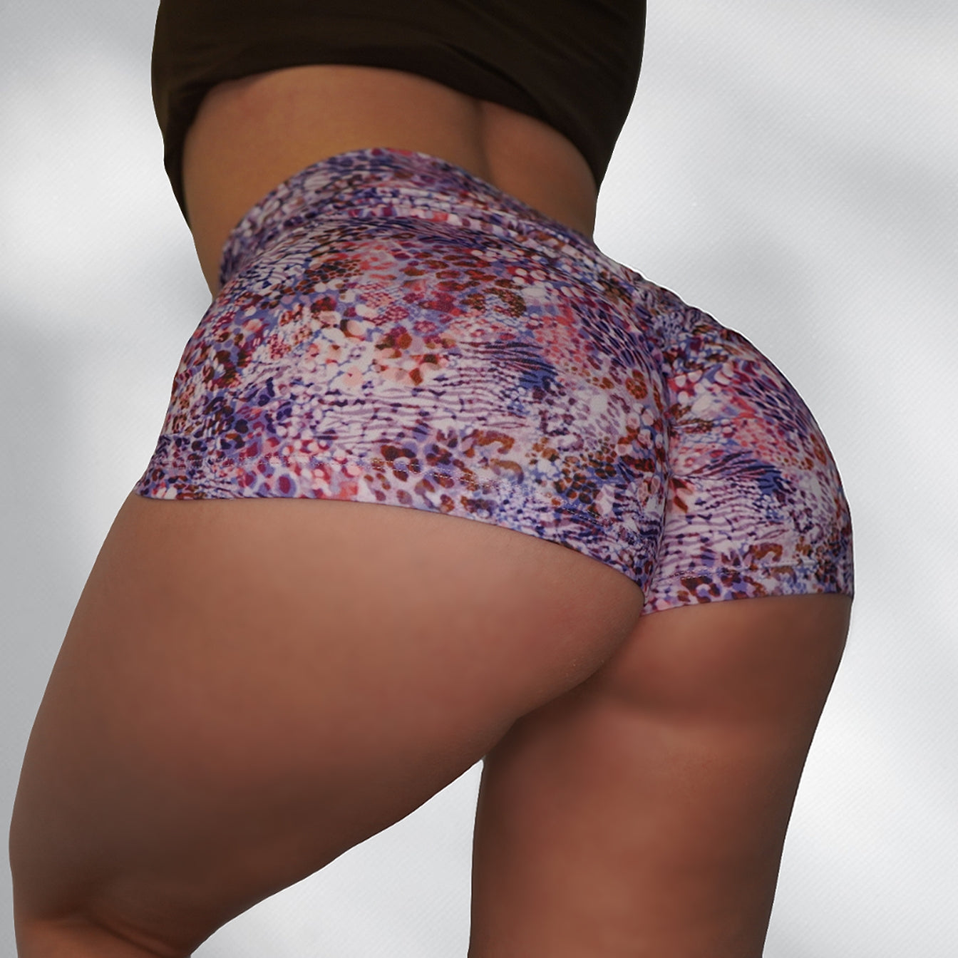 Purple Safari Cheeky Shorts