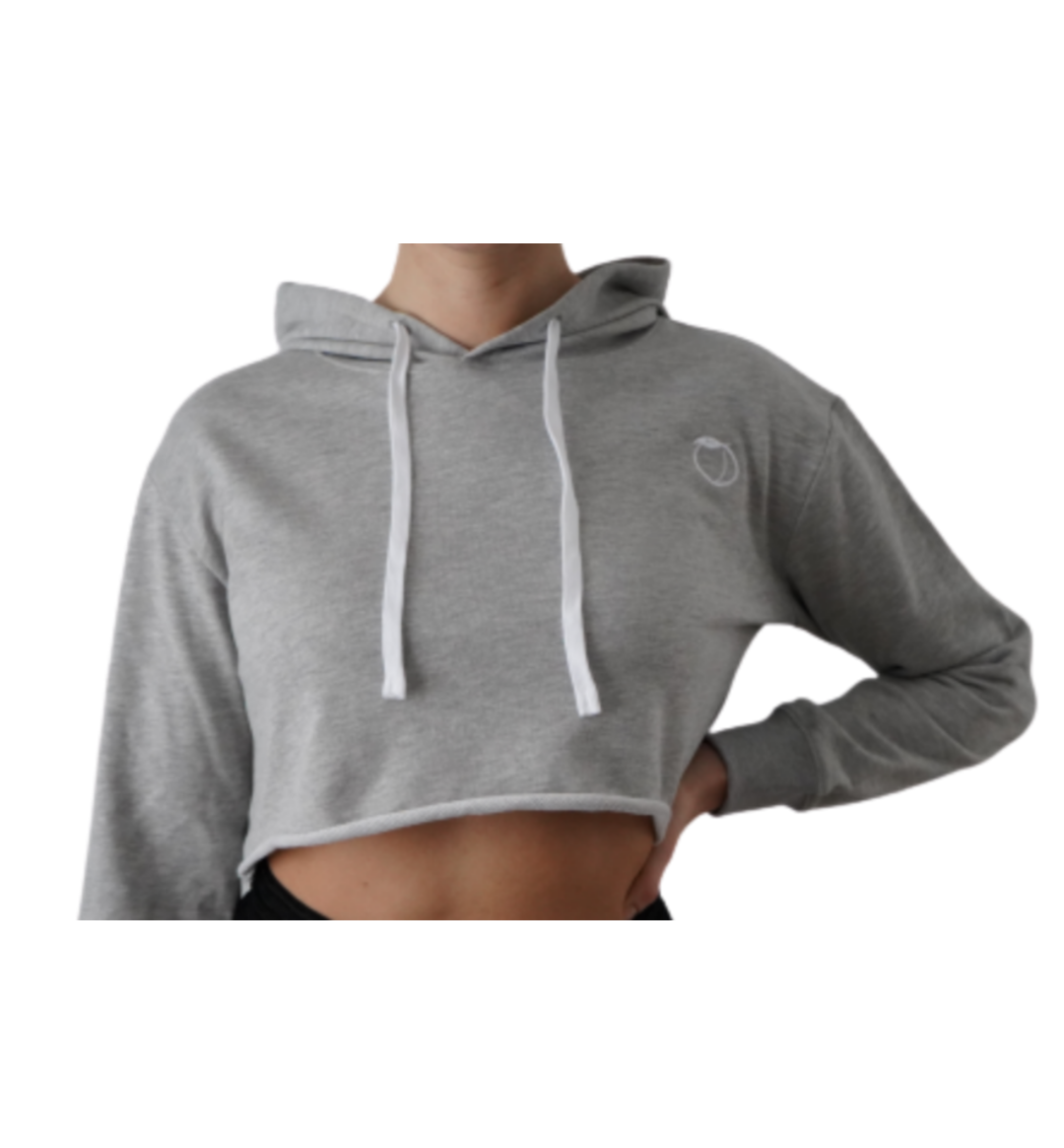 Cropped Hoodie Grey