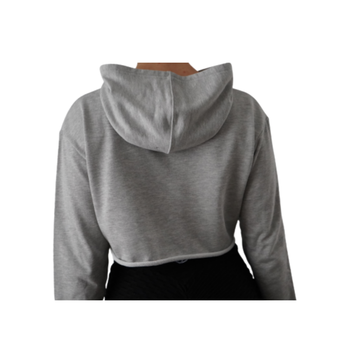 Cropped Hoodie Grey